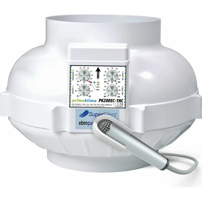Prima Klima PK200EC-THC 200 mm 1350 m³/h EC motor s regulací teploty a vlhkosti