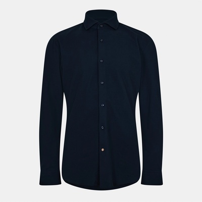 HUGO BOSS Риза с дълъг ръкав Boss Men's P Hank Spread Long Sleeve Oxford Shirt - Blue