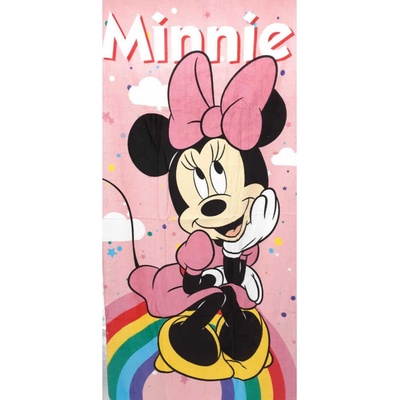 Setino · Plážová osuška Minnie a jednorožec - motiv Unicorn dreams - - 70 x 140 cm