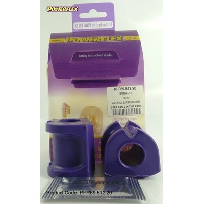 Powerflex Silentbloky Subaru Impreza včetně WRX/STi GH/GR 07-10 Rear Anti Roll Bar Bush 20mm 12