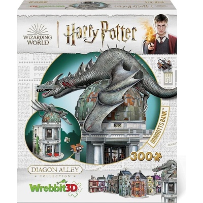 WREBBIT 3D puzzle Harry Potter: Gringottova banka 300 ks – Zbozi.Blesk.cz