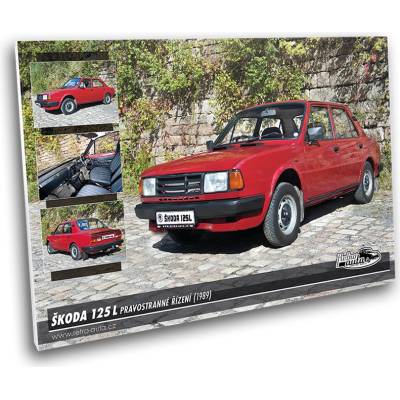 Obraz č. 32 - ŠKODA 125 L PRAVOSTRANNÉ ŘÍZENÍ (1989) 100 x 70 cm