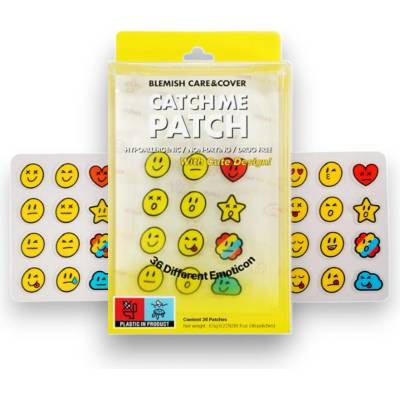 Catch Me Patch Obrázkové náplasti na akné EMOTICON WITH CUTE DESIGN 36 ks