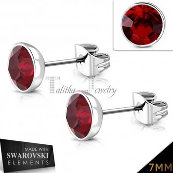 Image 1 of Talitha Обеци " Рубин" с кристали Сваровски