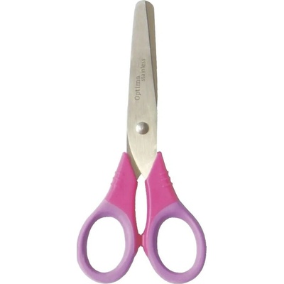 Školské nožnice OPTIMA so zaoblenými hrotmi, 13 cm, rôzne farby, 100120