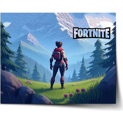 Sablio Plagát FORTNITE Horská krajina - 60x40 cm