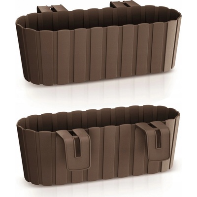 Prosperplast BOARDEE HOOK Truhlík 38,3x21,2x13 cm hnědý
