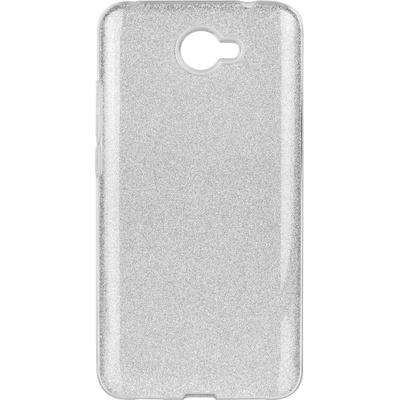 Púzdro Forcell SHINING Huawei Y7 strieborné