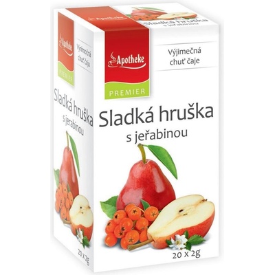 Apotheke Sladká hruška s jeřabinou se stévií 20 x 2 g