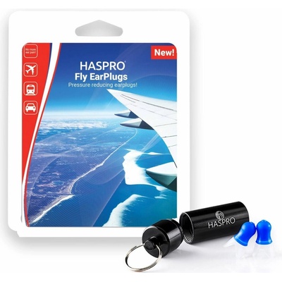 Haspro Travel Airplane špunty do uší na cestování, 1 pár / 2 ks