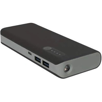 Platinet Power Bank 13000 mAh - външна батерия с 2 USB изходa за таблети и смартфони (черен-сив)