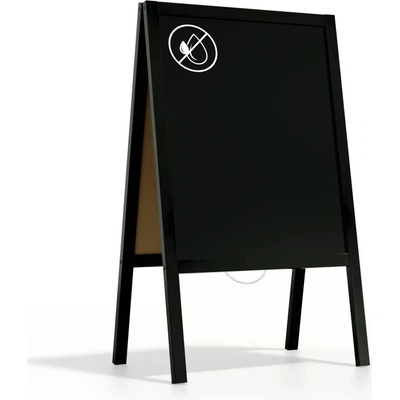 Allboards PK75BK reklamní áčko s křídovou tabulí černé 100 x 60 cm