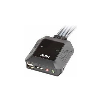 ATEN Превключвател KVM ATEN CS22DP, USB DisplayPort, 2x 1, Remote port selector, CS22DP