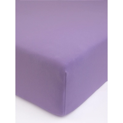 MKLuzkoviny.cz Jersey prostěradlo s elastanem Deluxe levandulové 220x200