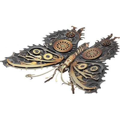 Metal Earth 3D puzzle Steampunkový motýl 52 ks