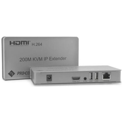 PROCONNECT Extender HDMI Over IP, KVM, USB, IR, 1080p, до 200 м PC-EX200MA-KVM (PC-EX200MA-KVM)