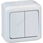 Legrand - Стенен серийен ключ № 5 FORIX IP44 бял (LR0112)
