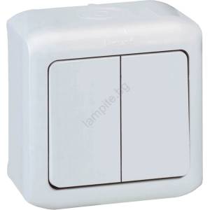Legrand - Стенен серийен ключ № 5 FORIX IP44 бял (LR0112)