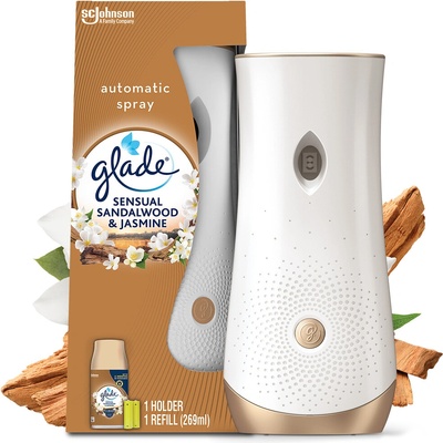 GLADE AUTOMATICKÝ OSVĚŽOVAČ VZDUCHU + NÁPLŇ SANTALOVÉ DŘEVO A JASMÍN 269 ml