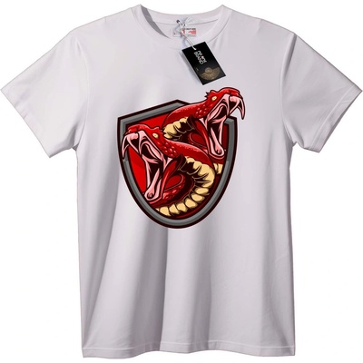 NOONEBRAND Тениска с Двуглав Змийски Щит - XS, Black