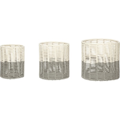 Hübsch Панер Hübsch памук сив 3 бр (410502)