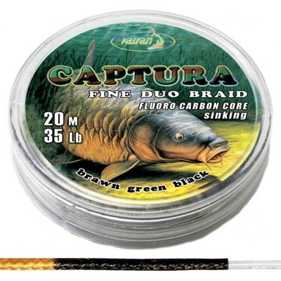 Katran Pletenka Duo CAPTURA Brown Green Black 20m 20lb