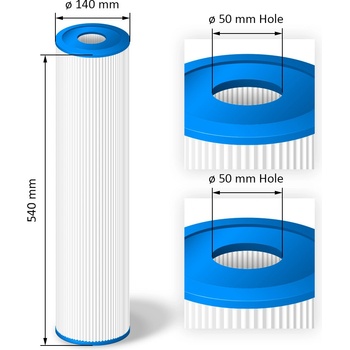 Crystalline Pool Spa Filter Filtrační kartuše SC791