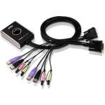 ATEN KVM суич ATEN CS682 - 4x USB A, 2x DVI, 4x 3.5mm jack (ATEN-CS682-AT) - stokatastoki