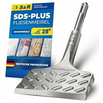Sekáč na dlaždice SDS-plus 165x75 mm, lopatkový (zahnutý) S&R