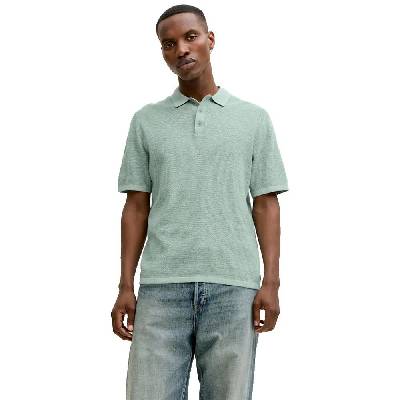George Knit Polo Ss Sn short sleeve polo - Green (Granite Green / Detail WCloud Dancer)
