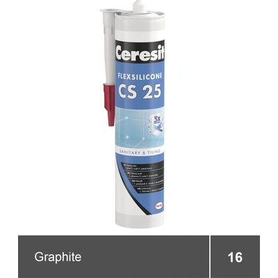 Ceresit CS 25 sanitární silikon 280 g graphite