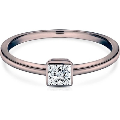Savicki Zásnubný prsteň Pure čierne zlato diamant PURE P PR 20 D CZ