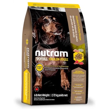 Image 1 of Nutram T27 Nutram Total Grain-Free® Turkey, Chicken & Duck Natural Dog Food За малките и дребни породи. Приготвена за всички стадии на живота 6, 8 кг
