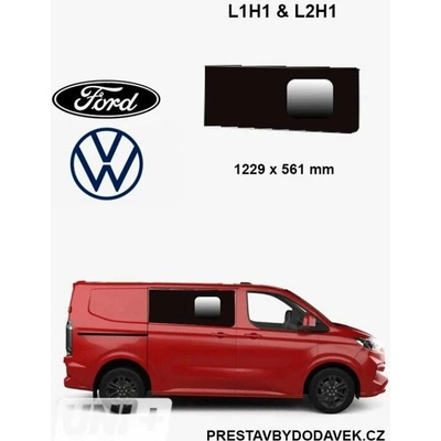 Boční pravé posuvné okno L1, L2 | Ford Transit Custom V710