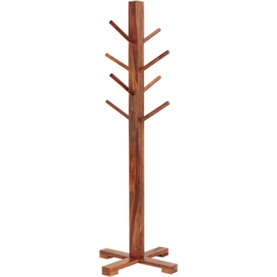 indickynabytekcz Stojací věšák Gani 60x178x60 z indického masivu palisandr sheesham Two tone