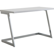 Wohnling Brüxxi Pracovný stôl Burries, 120 cm, biela / chróm