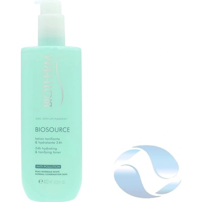 Biotherm Biosource hydratační tonikum pro normální až smíšenou pleť 24h Hydrating & Tonifying Toner 400 ml