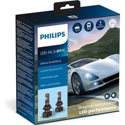 Philips Philips 11362U91X2-SADA 2x LED Autožiarovka Ultinon 9100 H11 PGJ19-2/13,2W/12/24V P6295