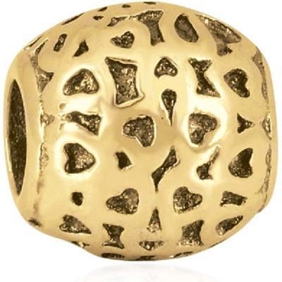 Linda's Jewelry Přívěsek Srdce & Love GLD chirurgická ocel IP090