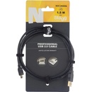 USB kabely Stagg NCC1,5UAUNA USB A-MINI A 2.0 1,5m