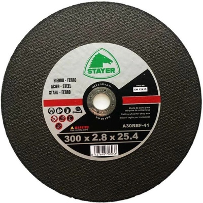 Kotouč řezný na kov, Ø 300 x 2,8 x 25,4 mm, T41, STAYER