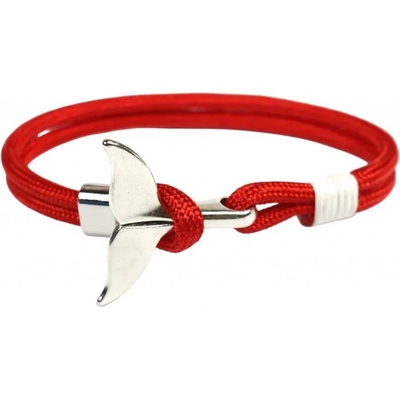 Gaira Náramek Stříbrná ploutev 3221 červená