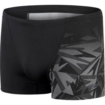 Image 1 of Speedo All Over V-Cut Aquashort - Black/Grey