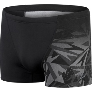 Speedo All Over V-Cut Aquashort - Black/Grey