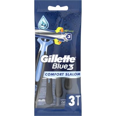 Gillette Blue 3 Мъжка самобръсначка Comfort Slalom, 3 броя