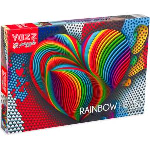 Yazz Пъзел Yazz Puzzle от 1000 части - Многоцветно сърце (3824)