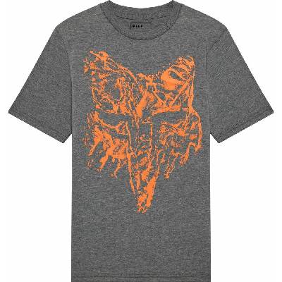 FOX Youth Image Print HD SS Heather Dark Grey