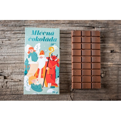 Čokoládovna Lyra MIKULÁŠ mléčná 50% s omalovánkami 90 g