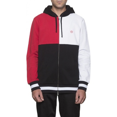 HuF VELLI Pullover Hoodie red white black