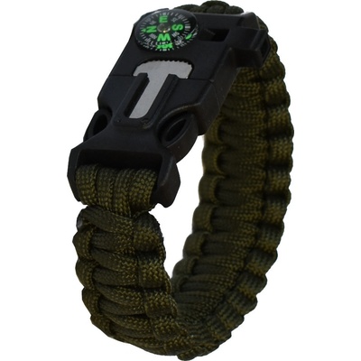 GT-550 Paracord náramek 5v1 zelená – Zboží Dáma